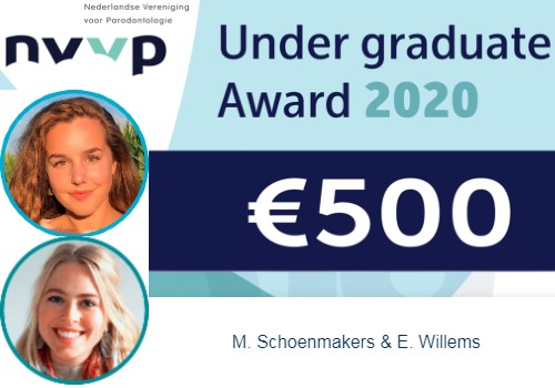 Max Schoenmakers en Eveline Willems winnen NVvP Under-graduate award 2020